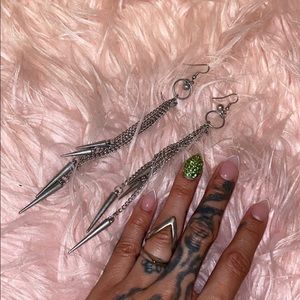 Spike Earrings & Ring